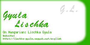 gyula lischka business card